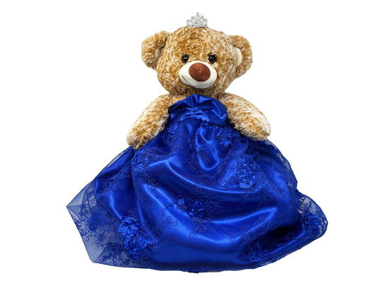 15" Quinceanera Last Doll Bear - Baby Rose Dress