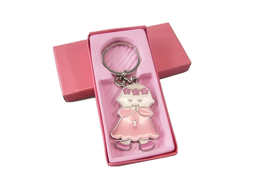 Load image into Gallery viewer, CLEARANCE - Solid Metal Keychain Favors - Angels Design #1374 (With Gift Box) (12 Pcs)
