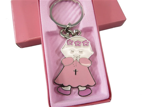Load image into Gallery viewer, CLEARANCE - Solid Metal Keychain Favors - Angels Design #1374 (With Gift Box) (12 Pcs)
