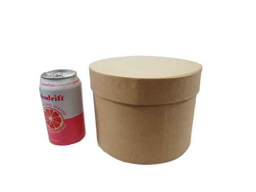 Load image into Gallery viewer, 7&quot; Paperboard Multi-Use Nested Boxes - 3 Tier - Round Natural Brown (Set of 3)
