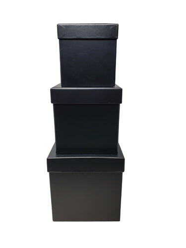 Cajas anidadas multiusos de cartón de 7 - 3 niveles - Cuadradas negra –  LACrafts