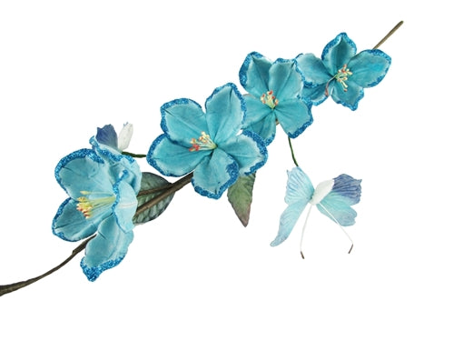 Vástago de mariposa Magnolia de látex brillante de 26" (12)