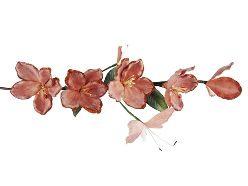 Vástago de mariposa Magnolia de látex brillante de 26" (12)