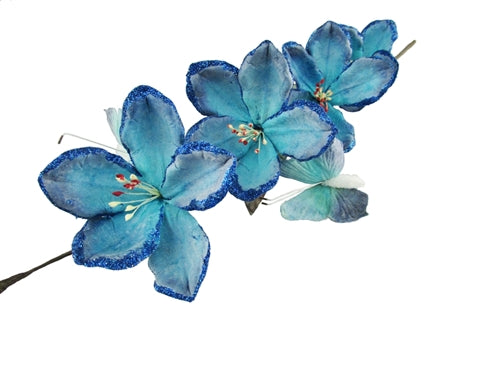 Vástago de mariposa Magnolia de látex brillante de 26" (12)