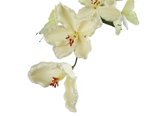 Vástago de mariposa Magnolia de látex brillante de 26