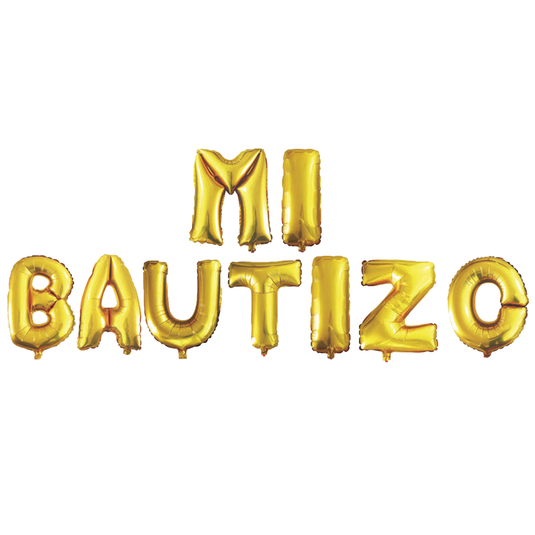 16" - "MI BAUTIZO" Balloon Set (9 Pcs)