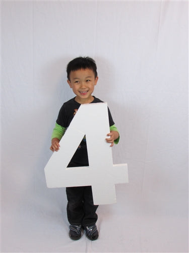 24" Inch Foam Numbers - 2" Thick (1 Pc)