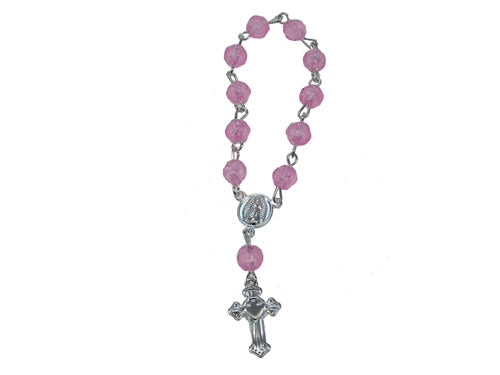 3.5" Miniature Finger Rosaries - Round Bead Design (10 Pcs)