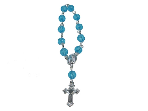 3.5" Miniature Finger Rosaries - Round Bead Design (10 Pcs)