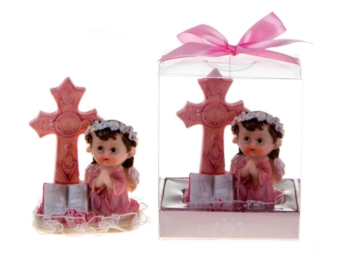 3.5" Colored Angel w/ Cross & Bible Favor (With Gift Box) (12 Pcs)