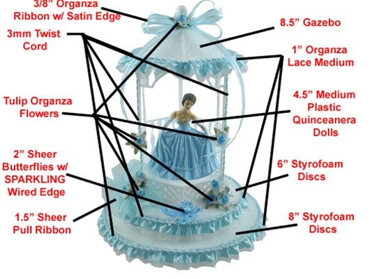Load image into Gallery viewer, Quinceanera Centerpiece #018
