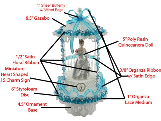 Load image into Gallery viewer, Quinceanera Centerpiece #025
