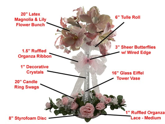 Centro de mesa para Quinceañera #046