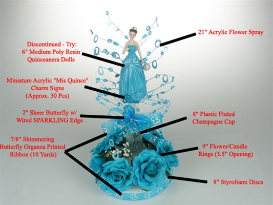 Load image into Gallery viewer, Quinceanera Centerpiece #065
