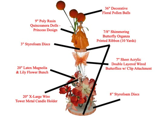 Quinceanera Centerpiece #070