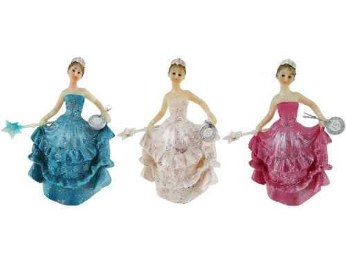 4" Poly Resin Quinceanera Figurine (12 Pcs)