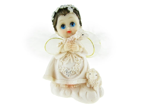 3.25" Poly Resin Angel Figurines (12 Pcs)