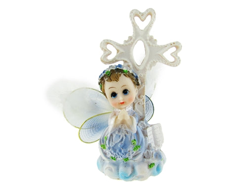 4" Poly Resin Angel Figurine (12 Pcs)