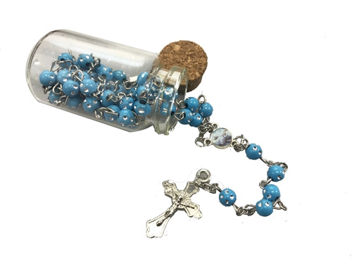 Load image into Gallery viewer, 2&quot; Holy Water Bottle Baptism Rosaries (12 Pcs)
