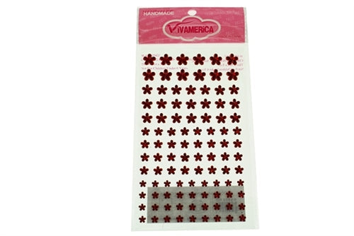 CLEARANCE - Acrylic "BLING" STAR FLOWER Bead Stickers (1 Set)