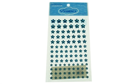 CLEARANCE - Acrylic "BLING" STAR FLOWER Bead Stickers (1 Set)