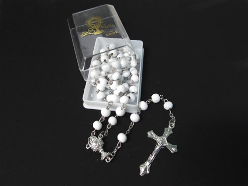 Rosary Set - Communion Favor Box & Rosary (12 Pcs)