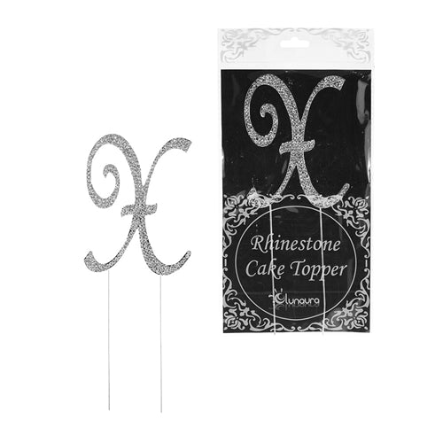 Diamond Rhinestone Cake Toppers - Style 1 (1 Pc)