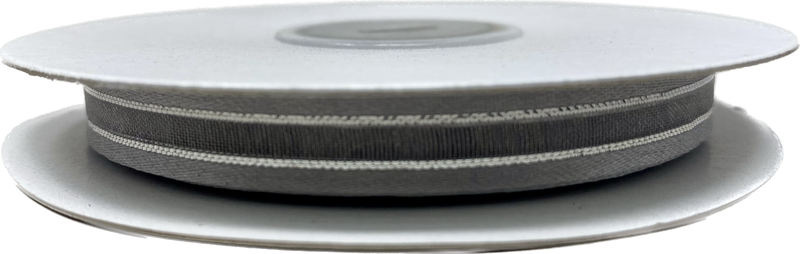 Load image into Gallery viewer, 3/8&quot; Sheer Organza Ribbon w/ Satin &amp; Metallic Edges (25 Yds)
