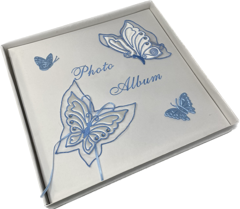 Load image into Gallery viewer, Premium Satin Embroidered - Photo Album - Butterfly Design (1 Pc)
