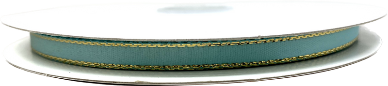 Load image into Gallery viewer, 1/4&quot; Satin Ribbon w/ Metallic Edges (50 Yds)
