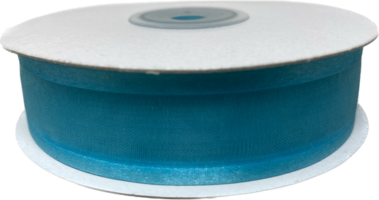 7/8" Shimmering Sheer Organza Ribbon w/ Satin Edges (25 Yds)