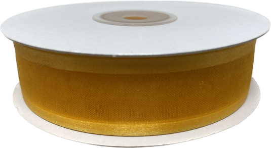 7/8" Shimmering Sheer Organza Ribbon w/ Satin Edges (25 Yds)
