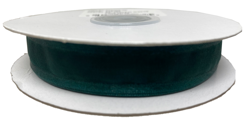 Load image into Gallery viewer, 5/8&quot; Shimmering Sheer Organza Ribbon w/ Satin Edges (25 Yds)

