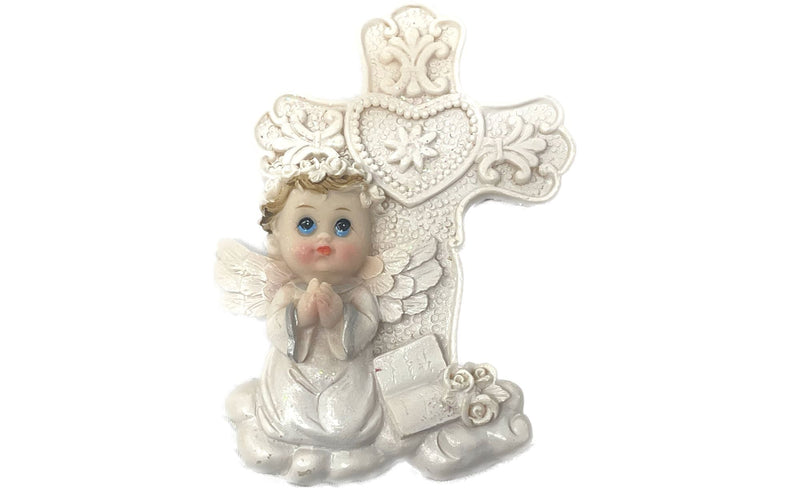 Load image into Gallery viewer, 3&quot; Praying Angel w/ Cross Magnet (12 Pcs)
