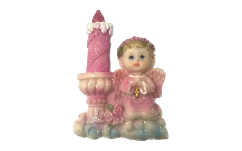 Load image into Gallery viewer, CLEARANCE - 3.5&quot; Praying Angel w/ Candle Magnet Favor (12 Pcs)
