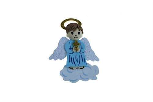 Load image into Gallery viewer, 5&quot; Angel w/ Halo &amp; Cross on Clouds Fomi (10 Pcs)
