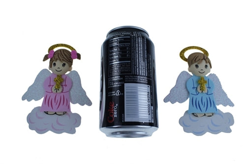 Load image into Gallery viewer, 5&quot; Angel w/ Halo &amp; Cross on Clouds Fomi (10 Pcs)
