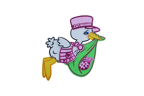 8.25" Baby Shower Stork Fomi (10 Pcs)