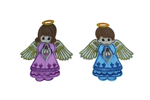 Load image into Gallery viewer, 5.25&quot; Angel w/ Halo &amp; Rosary Fomi (10 Pcs)

