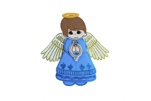 9.5" Angel w/ Halo & Rosary Fomi (10 Pcs)