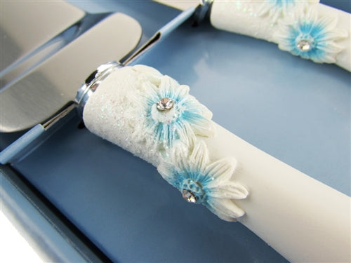 Load image into Gallery viewer, Premium Sunflower Design Cake Knife Set - Stainless Steel (1 Set)
