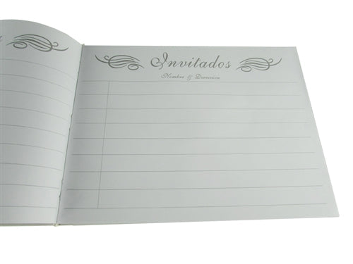 Premium Quinceanera Coach FRAME Guest Book (Spanish) (1 Pc)