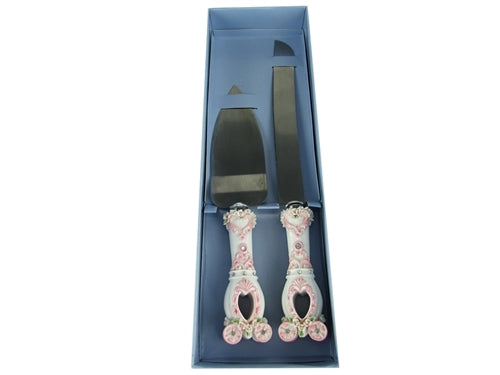 Premium Coach Design Cake Knife Set - Stainless Steel (1 Pc)