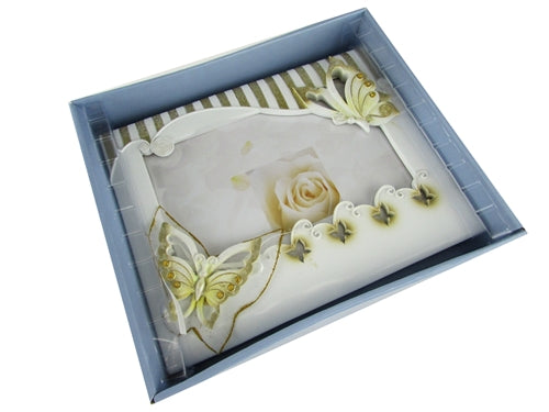 Load image into Gallery viewer, Premium Butterfly Design PICTURE FRAME Guest Book (1 Pc)
