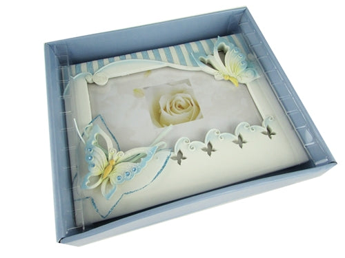 Load image into Gallery viewer, Premium Quinceanera Butterfly PICTURE FRAME Guest Book (Spanish) (1 Pc)
