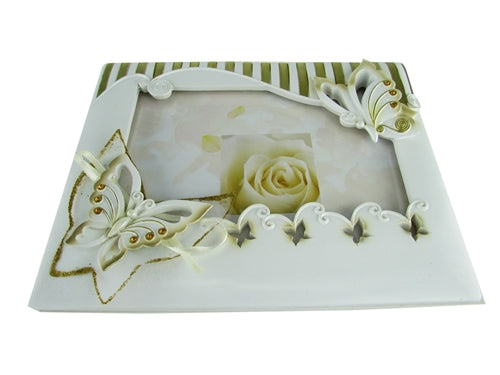 Load image into Gallery viewer, Premium Butterfly Design PICTURE FRAME Guest Book (1)
