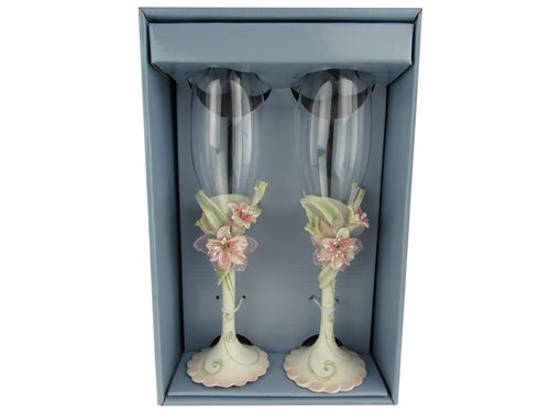 Premium Tiger Lily Design Cup Juego de 2 (1)