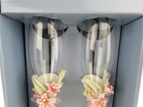 Premium Tiger Lily Design Cup Juego de 2 (1)