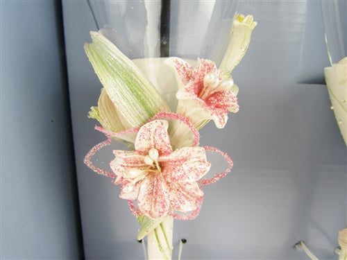Premium Tiger Lily Design Cup Juego de 2 (1)