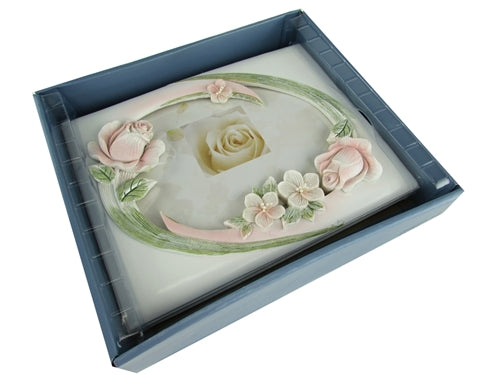 Premium Quinceanera Roses PICTURE FRAME Guest Book (Spanish) (1 Set)